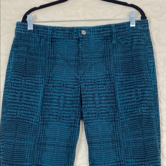 Calvin Klein Jeans Teal and Black Sz 16 Slightly Tapered Leg - Picture 3 of 10